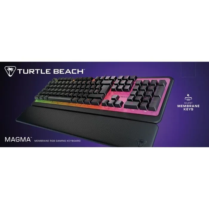Turtle Beach Teclado para Juegos TUR0731855210206 Membrana RGB Negro, Teclas Silenciosas 5