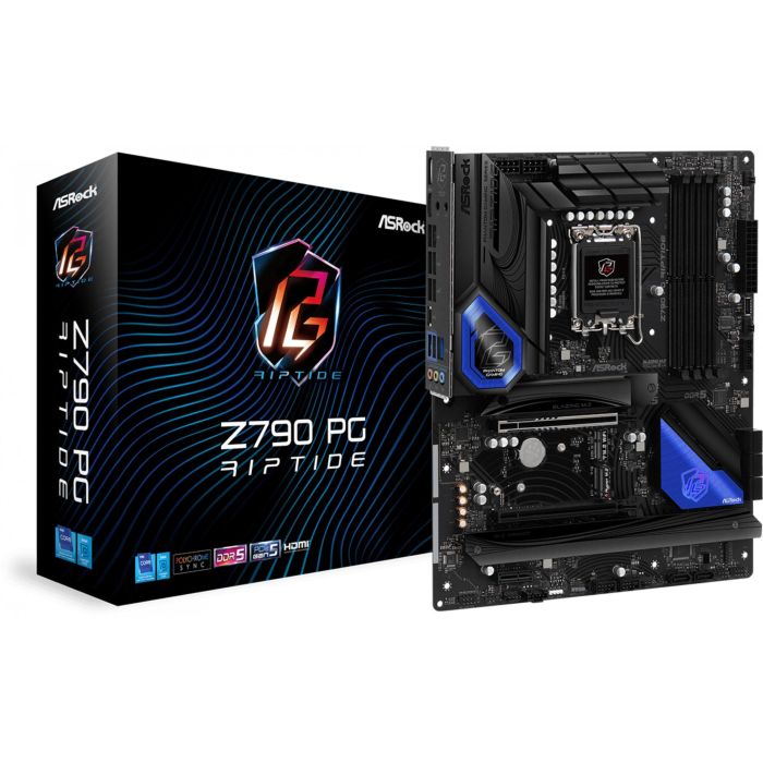 ASRock Z790 PG Riptide Intel Z790 LGA 1700 ATX, Compatible con Intel Core i5/i7/i9, DDR5-SDRAM, 128GB Max, M.2, SATA III, Killer E3100G 0 ASRock Z790 PG Riptide Intel Z790 LGA 1700 ATX, Compatible con Intel Core i5/i7/i9, DDR5-SDRAM, 128GB Max, M.2, SATA III, Killer E3100G 0