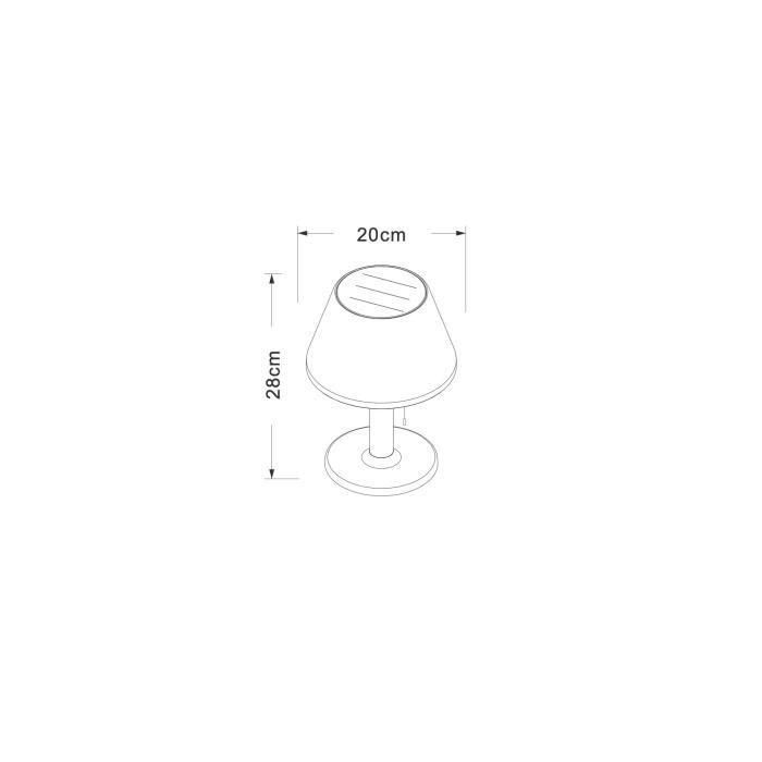 GALIX Lámpara de mesa solar G2 muy iluminadora con detector de presencia - 100 lúmenes 3 GALIX Lámpara de mesa solar G2 muy iluminadora con detector de presencia - 100 lúmenes 3