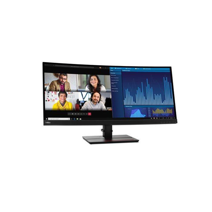 Lenovo 86.7cm (34.14") Wide Quad HD 3440 x 1440 W-LED IPS, 21:9, 300cd/m², 1.07B, 6ms, 178°/178°, 1000:1 6