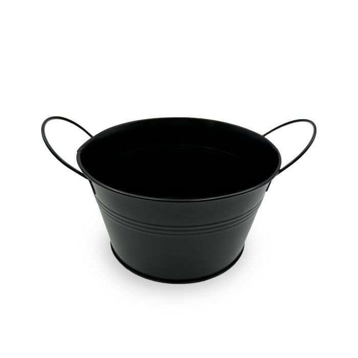 Cubo Metal Red con Asa Metal Black 18 cm - My Bar por Inde (24 Unidades) 1 Cubo Metal Red con Asa Metal Black 18 cm - My Bar por Inde (24 Unidades) 1