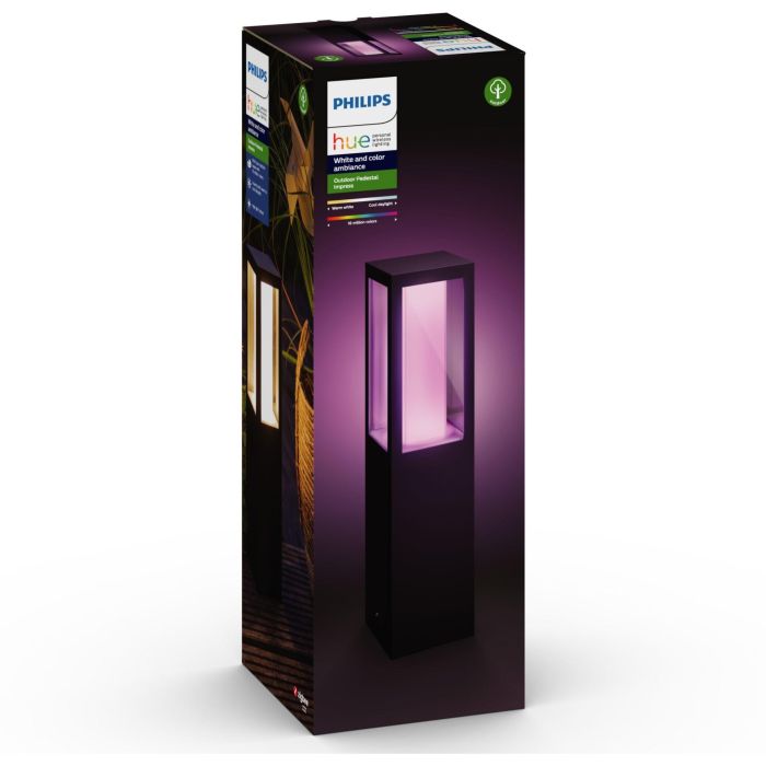 Philips Hue White&Col. Amb. Impress Sockelleuchte klein sw 5