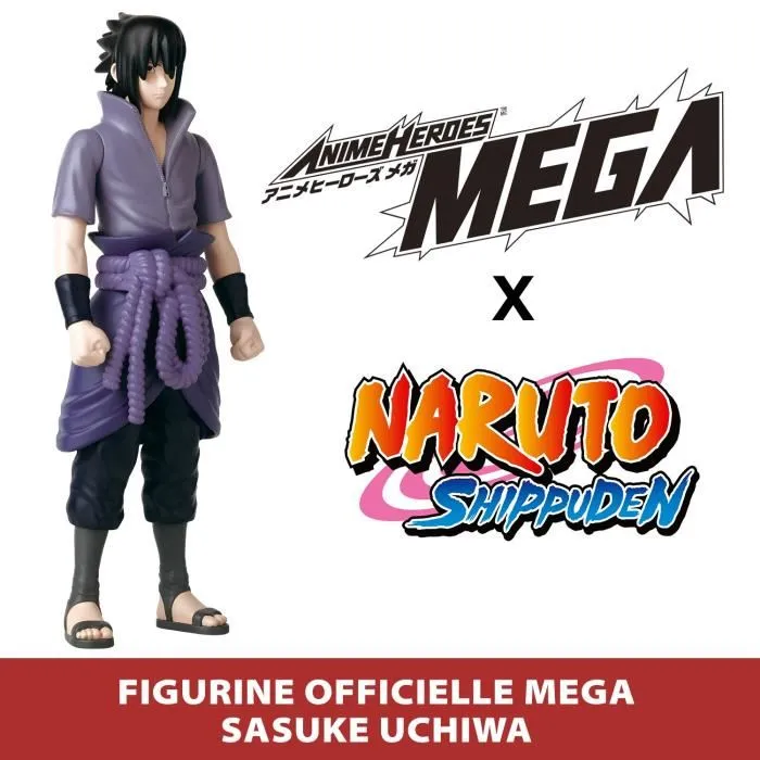 Bandai BAN3296580381524 Figura Articulada Mega Figura Anime Heroes 30 cm Sasuke Uchiha Naruto Shippuden Bandai BAN3296580381524 Figura Articulada Mega Figura Anime Heroes 30 cm Sasuke Uchiha Naruto Shippuden