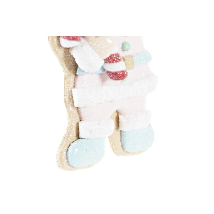 Decoracion Colgante Navidad Fantasia DKD Home Decor Rosa Azul 1.6 x 12 x 8 cm (12 Unidades) 2