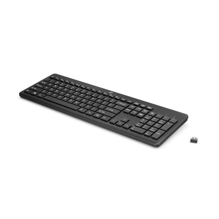 HP 230 Teclado Inalámbrico Chiclet Silencioso Negro Layout FR Conexión 2.4GHz, Confortable y Productivo 1 HP 230 Teclado Inalámbrico Chiclet Silencioso Negro Layout FR Conexión 2.4GHz, Confortable y Productivo 1
