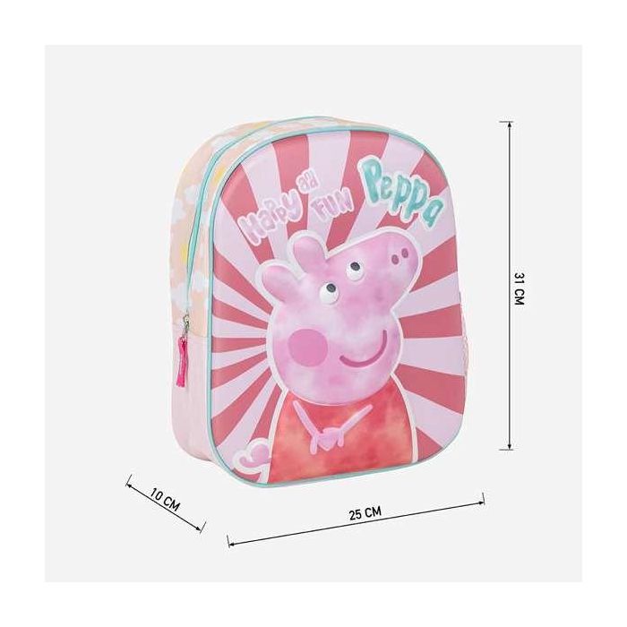 Mochila Infantil 3D Peppa Pig 25.0 X 31.0 X 10.0 Cm 3