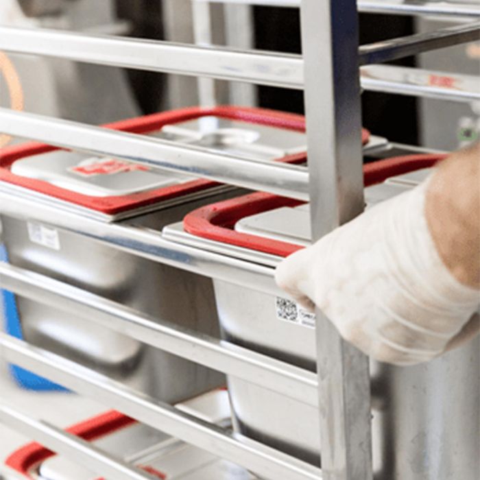 Carro Portabandejas 180-2 con Cantoneras, Almacenaje y Transporte, Carro para Servicio de Catering o Cocina