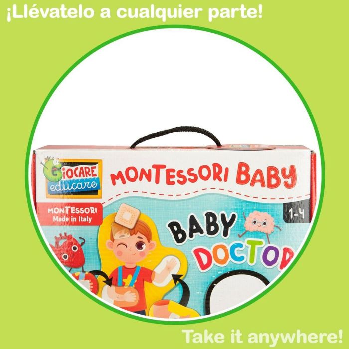 Color Baby Juego de Montessori Baby Doctor para Niños 12 Meses - 4 Años, Material Cartón 3 Color Baby Juego de Montessori Baby Doctor para Niños 12 Meses - 4 Años, Material Cartón 3