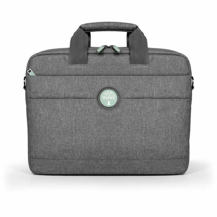 Port Designs POR3567044007015 Bolsa de laptop para portátiles de 15.6 pulgadas Yosemite Eco, color Gris, fabricada con 62% materiales reciclados.