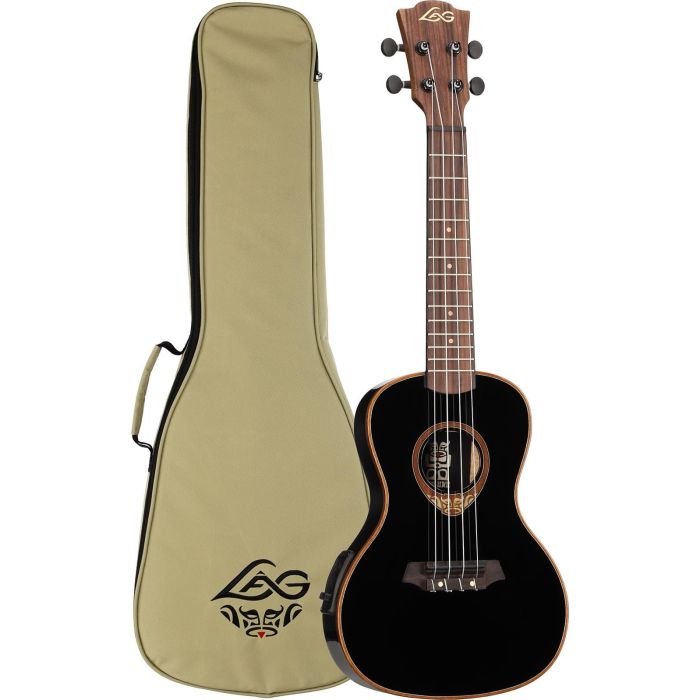 Ukelele Lag Tiki Uku Concert A/E Con Fondo Arqueado Lag 1