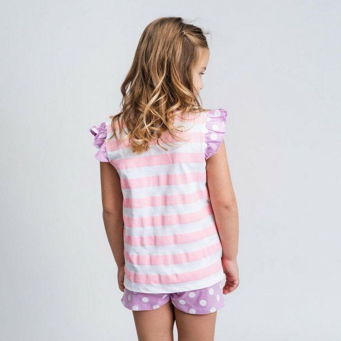 Pijama de Verano Peppa Pig Rosa Morado 2