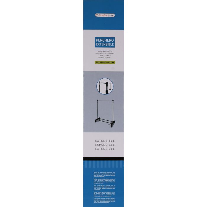 Confortime Perchero Extensible 82 x 42 x 90-160 cm (4 Unidades) 1