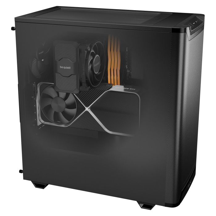 be quiet! PURE BASE 501 Airflow Black, Torre Midi, ATX, micro ATX, Mini-ITX, Negro, 7 Ranuras, 2x USB 3.2 Gen 2