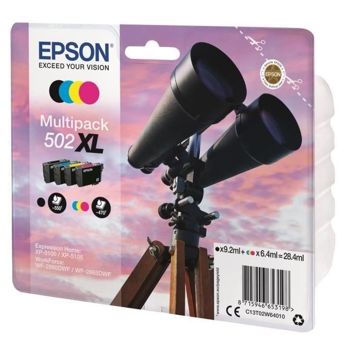 Cartuchos binoculares EPSON Multipack - NCMJ XL 502 1 Cartuchos binoculares EPSON Multipack - NCMJ XL 502 1