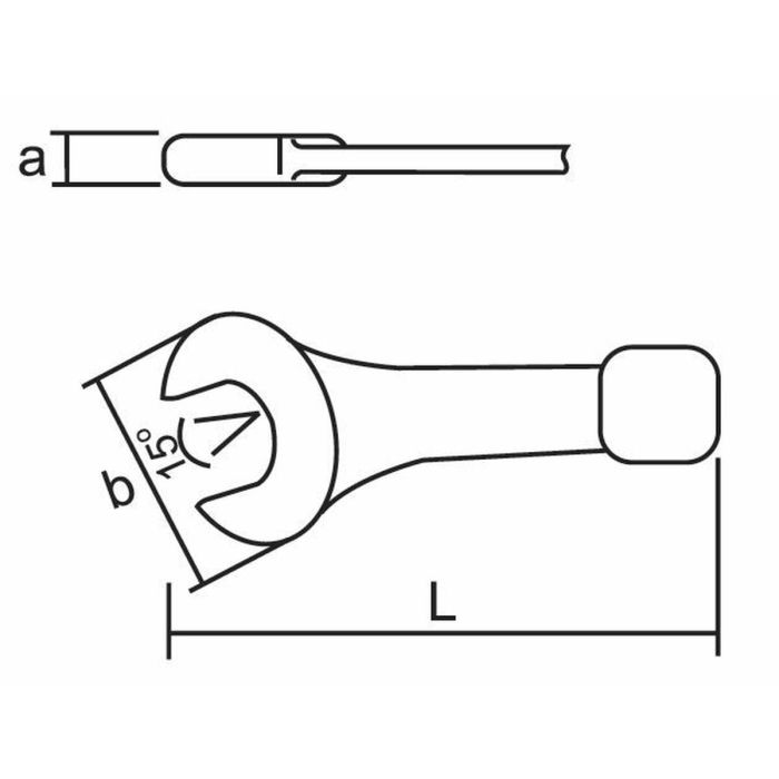 Llave fija de una boca KUKKO 85 mm 1 Llave fija de una boca KUKKO 85 mm 1
