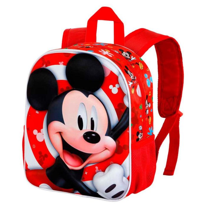 Disney Mickey Mouse Mochila Preescolar 3D Twirl Rojo - Relieve Frontal Mickey, 8.5L, 31x26x11cm, Cremallera y Bolsillos Malla 1 Disney Mickey Mouse Mochila Preescolar 3D Twirl Rojo - Relieve Frontal Mickey, 8.5L, 31x26x11cm, Cremallera y Bolsillos Malla 1