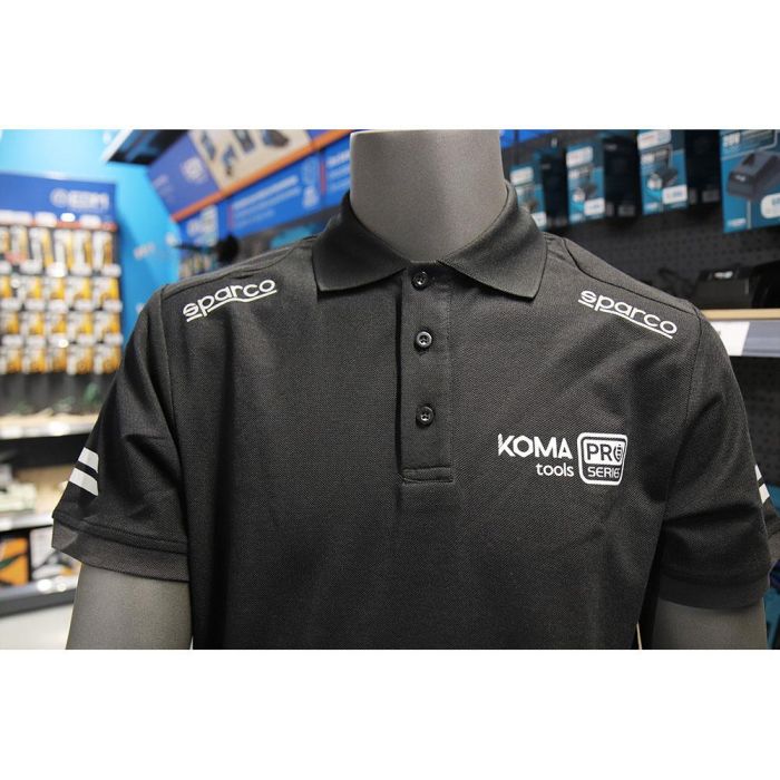 Sparco Polo Técnico con Zonas Reflectantes, Hombros Reforzados, Negro - Talla L 3 Sparco Polo Técnico con Zonas Reflectantes, Hombros Reforzados, Negro - Talla L 3