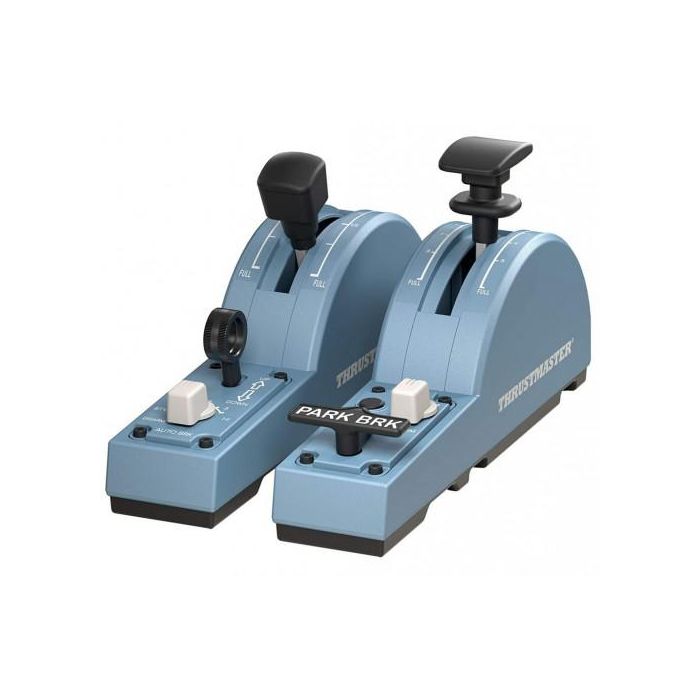 Thrustmaster TCA Quadrant Add-On Airbus Edition - Simulador de Vuelo para PC - Negro, Azul