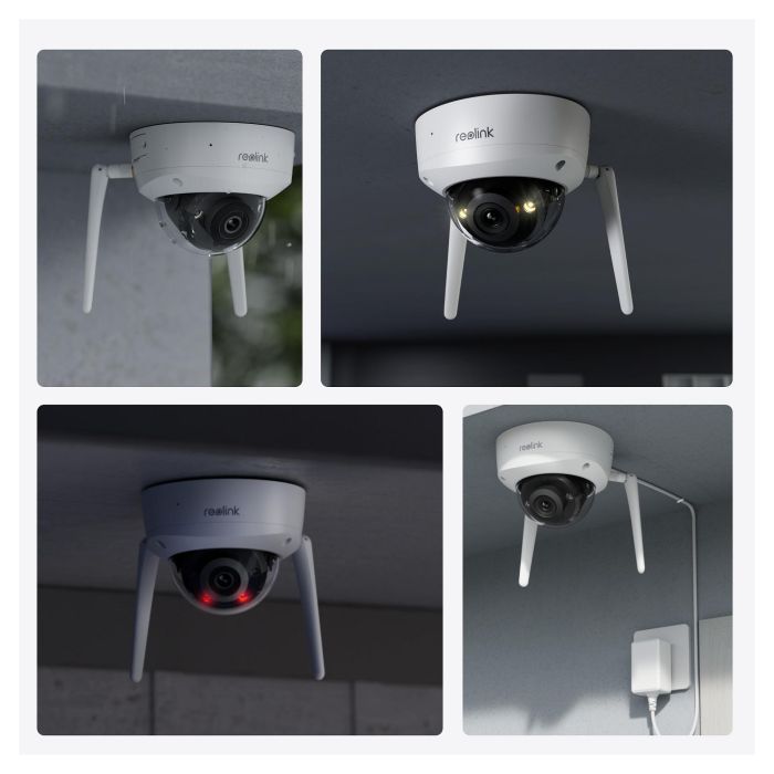 Reolink W437 Cámara de Seguridad IP WiFi Exterior 4K Interior y Exterior Inalámbrica y Cableada Google Assistant 1