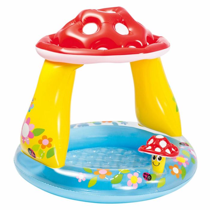 Piscina Hinchable para Niños Intex Champiñones Toldo 45 L 102 x 89 x 102 cm (6 Unidades) 3
