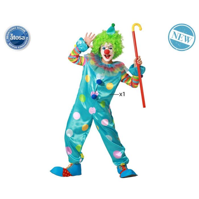 Disfraz de Payaso Multicolor para Niño 3-4 Años - Temática Circo, Talla Infantil Disfraz de Payaso Multicolor para Niño 3-4 Años - Temática Circo, Talla Infantil