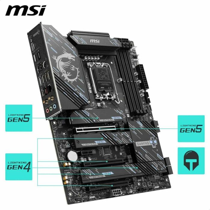 MSI Z890 GAMING PLUS WiFi Placa Base para PC Intel LGA 1851 DDR5 ATX con Wifi 7 17