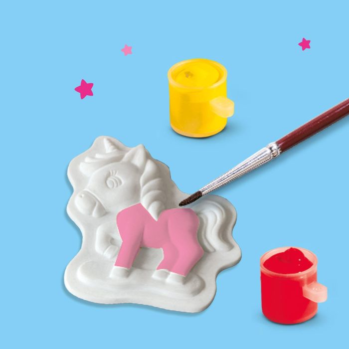 Ses Creative SES1710566032688 Kit de Manualidades: Moldear y Pintar Unicornios Bebés - Pasatiempos Creativos - Moldea y Pinta 5 Figuras 3