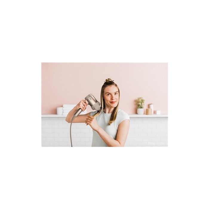 Shark HD120SLEU Secador de Pelo Style iQ Champagne con 3 Accesorios Inteligentes para Todo Tipo de Cabello