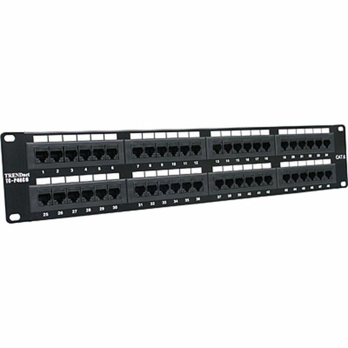 Patch Panel 48 Puertos UTP Categoría 6 Trendnet 21221267 Patch Panel 48 Puertos UTP Categoría 6 Trendnet 21221267