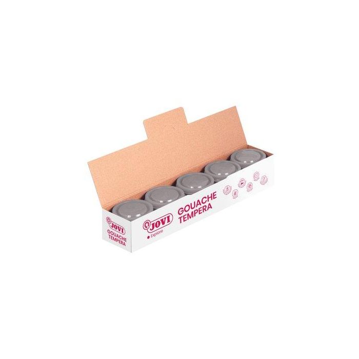 Tempera Jovi 35 Ml (Bote) Plata 5 unidades