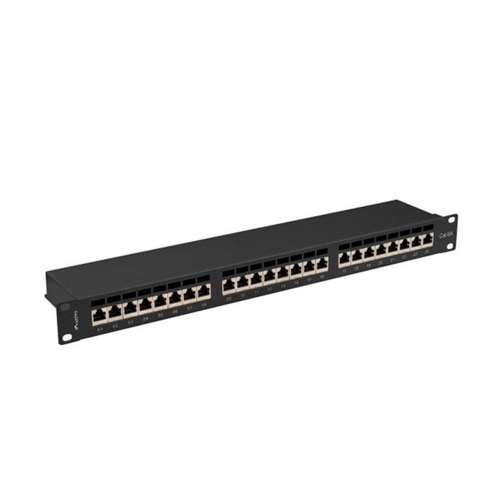Lanberg PPSA-1024-B Patch Panel 24 Puertos Cat6a F/UTP Negro Montaje en Bastidor 2