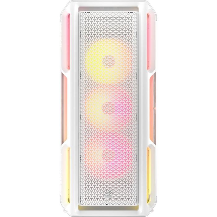 Corsair 5000T LX RGB Caja Media Torre Blanco CC-9011299-WW, Vidrio Templado, Compatible con Mini-ITX, Micro-ATX, ATX, E-ATX 1