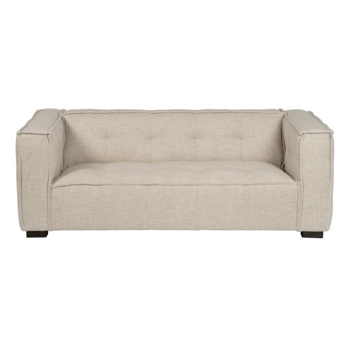 Sofá 3 Plazas Beige Tejido Sibaris 218 X 102 X 77 cm