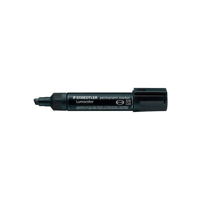 Marcador Permanente Staedtler 385 Lumocolor Biselado Negro (Set de 5)