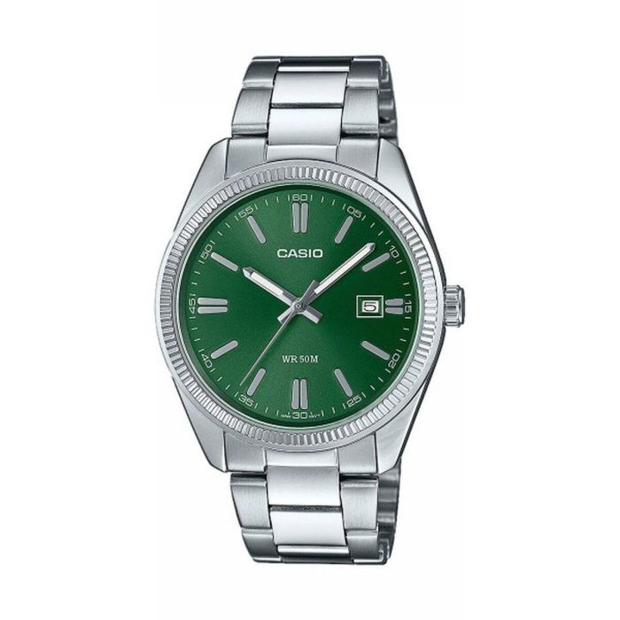 Reloj Hombre Casio DATE - FOREST GREEN Verde Plateado (Ø 38,5 mm)