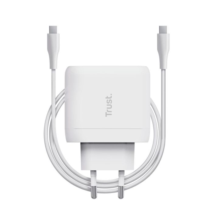 Trust 25139 Cargador de Pared USB-C 65W Maxo con Cable 2m PD 3.0 + PPS, Compacto, para Portátil, Móvil y Tablet, 75% Reciclado 0 Trust 25139 Cargador de Pared USB-C 65W Maxo con Cable 2m PD 3.0 + PPS, Compacto, para Portátil, Móvil y Tablet, 75% Reciclado 0