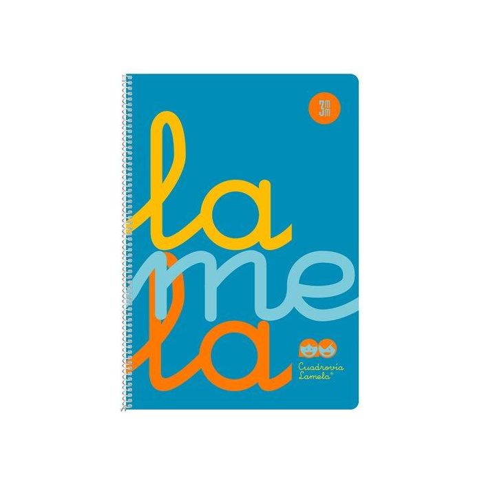 Lamela Bloc Tapa Polipropileno Fº 80H Cuadrovia 3 Mm Azul (Set de 5)