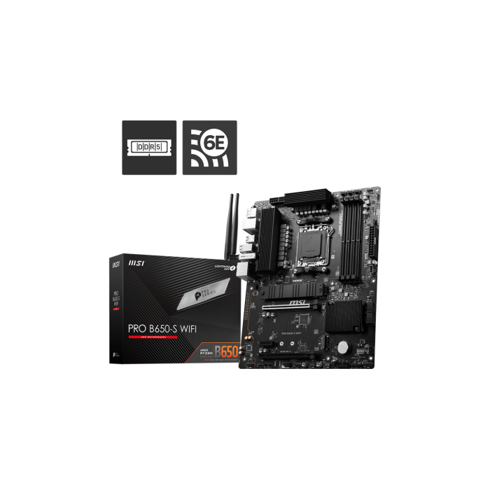 MSI PRO B650-S WiFi placa base AMD B650 Zócalo AM5 ATX MSI PRO B650-S WiFi placa base AMD B650 Zócalo AM5 ATX