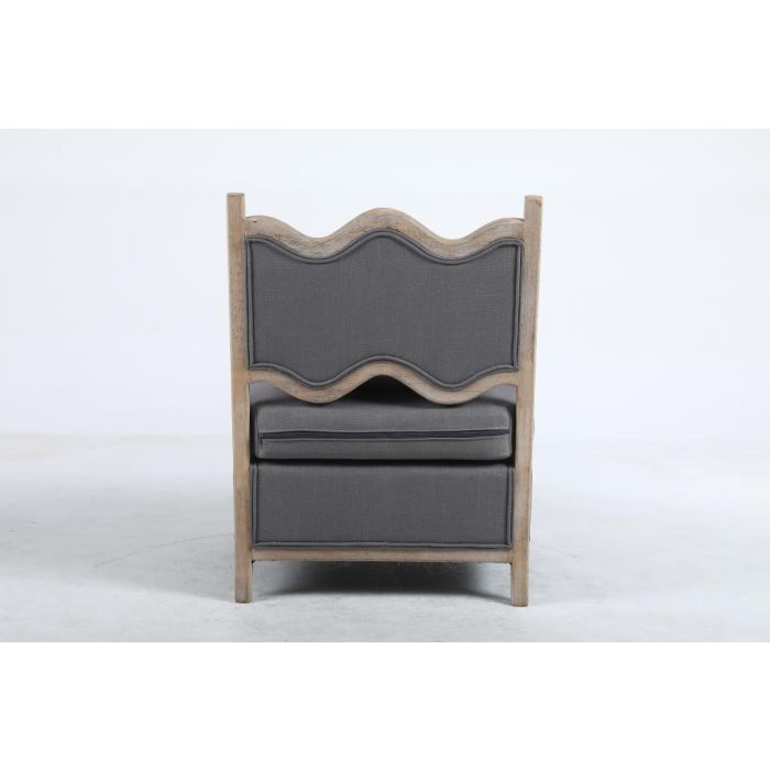 Sillón DKD Home Decor Abeto Poliéster Gris oscuro (66 x 70 x 88 cm) 5