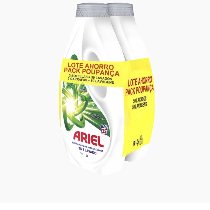 Ariel Original Detergente Líquido Pack 2 X 25 Dosis