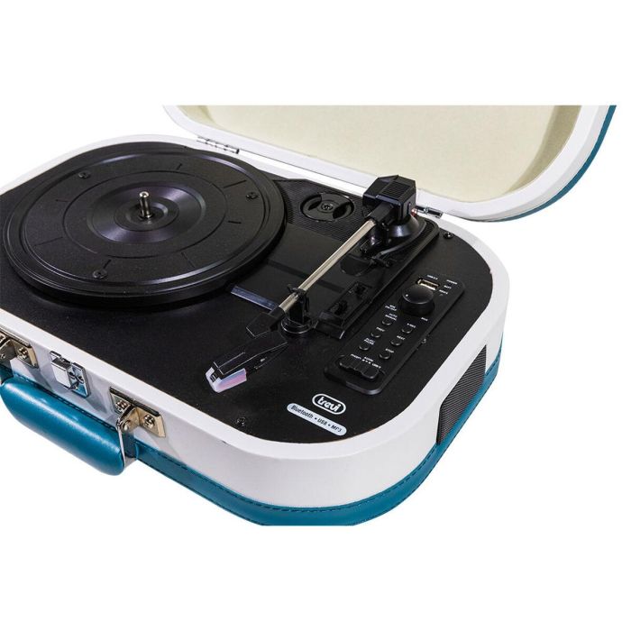 Trevi TT 1020 BT Tocadiscos de tracción directa Azul, Blanco Semiautomático 1 Trevi TT 1020 BT Tocadiscos de tracción directa Azul, Blanco Semiautomático 1