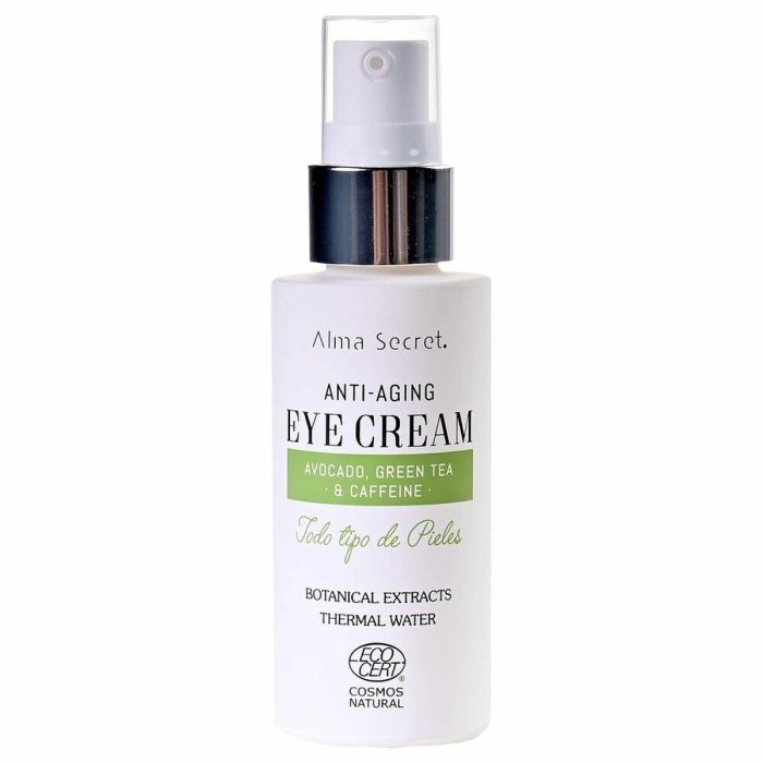 Alma Secret Eye Cream Antiedad Con Aguacate, Té Verde & Cafeína Botanica Alma Secret Eye Cream Antiedad Con Aguacate, Té Verde & Cafeína Botanica