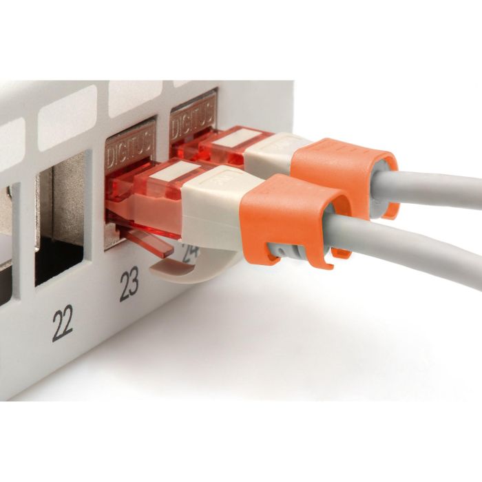DIGITUS Farbclips für Patchkabel 100Stk. Orange 2