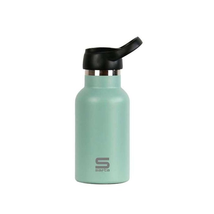 Botella Térmica Safta Eucalipto Verde Silicona Acero Inoxidable 2