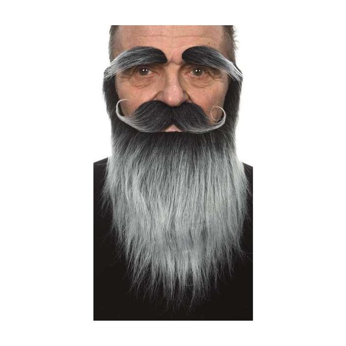Barba, bigote y cejas adulto talla única 1 Barba, bigote y cejas adulto talla única 1