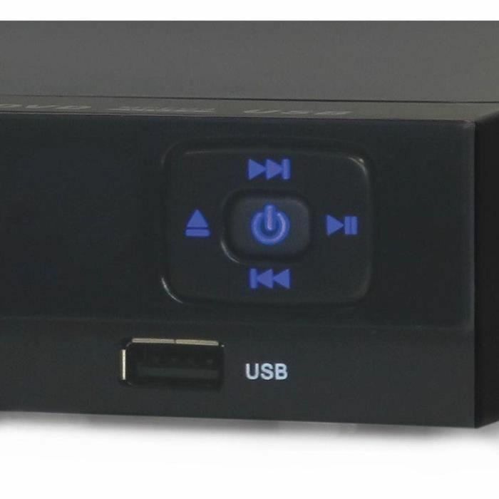CGV AX 204 Reproductor de DVD para sala de estar con Escalado a 1080P, Control remoto de botones grandes y Reproducción multimedia 1