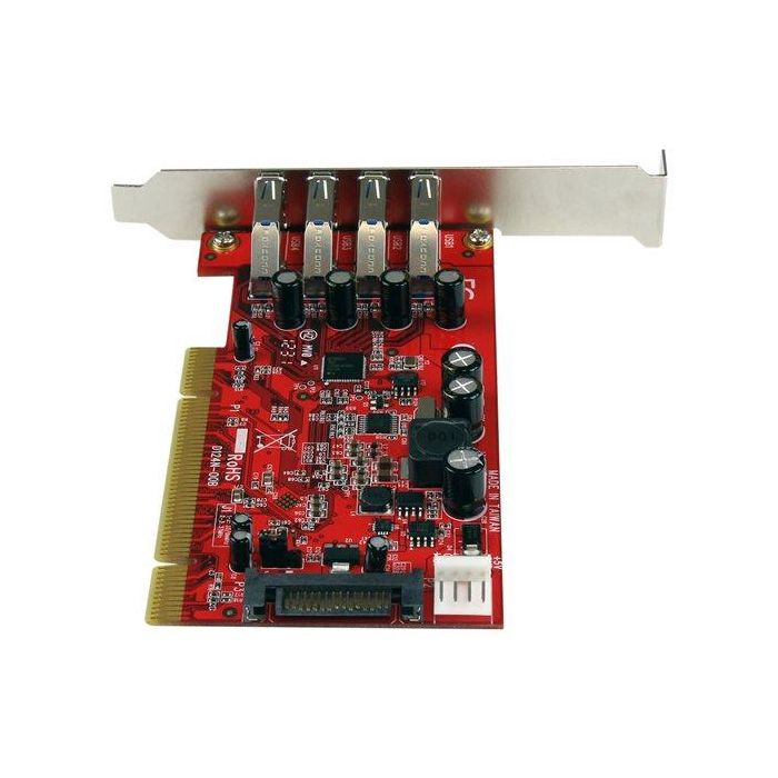 StarTech.com Tarjeta PCI Express USB 3.0 SuperSpeed 4 Puertos Tipo A 5Gbps con Alimentación SATA LP4 y Perfil Bajo 2 StarTech.com Tarjeta PCI Express USB 3.0 SuperSpeed 4 Puertos Tipo A 5Gbps con Alimentación SATA LP4 y Perfil Bajo 2