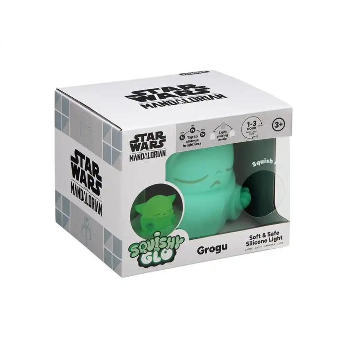 Wondee Lámpara Mandaloriano Grogu (Baby Yoda) de Silicona, Luz Nocturna Suave y Táctil 8