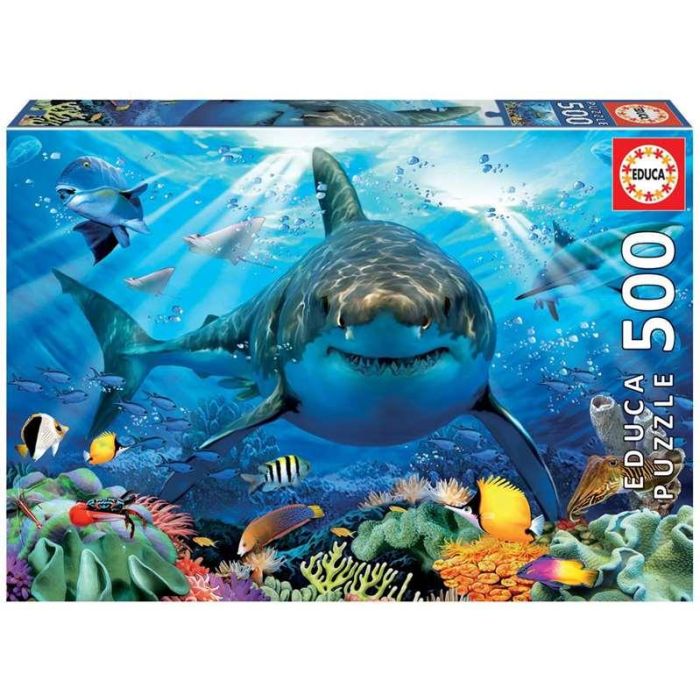 Educa Puzzle 500 Piezas Gran Tiburón Blanco 6