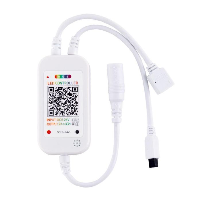 Kit Tira 36W 1.500Lm 150 LEDs 5 metros RGB Blister Transformador, Controlador, Control Bluetooth IP20 40.000H [CA-KITRGB-5M] 5